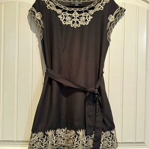 Forever 21 Black and Cream Mini Dress